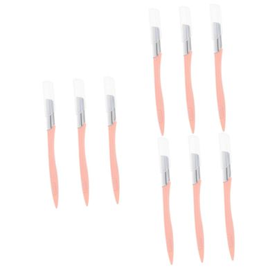 Didiseaon 9pcs Pink Eyebrow Razors for Men and Women Facial Hair Trimming Tools Safe Eyebrow Shavers Handle for Makeup and Grooming