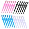 Healeved 24pcs Stainless Steel Eyebrow Trimmer Blade Mini Brow Razor Precision Grooming Tools Travel-friendly Non-slip Handle view 1