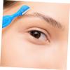 Healeved 24pcs Stainless Steel Eyebrow Trimmer Blade Mini Brow Razor Precision Grooming Tools Travel-friendly Non-slip Handle view 4