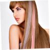 Outanaya 15pcs Clip Human Hair Extensions Blue Hair Extensions for Women Natural Clip Hairpieces for Girls for Women view 4