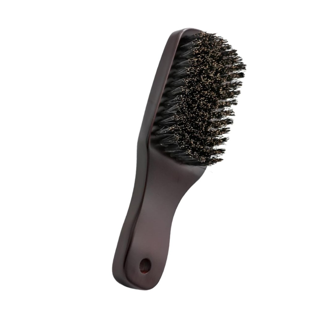 Healeved Beard Brush with Boar Bristles Compact Personal Care Tool for Men for Grooming and Styling Facial Hair for Travel and Daily Use