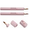 HONMEET 2pcs Retractable Lip Makeup Brush Double Sided Lip Applicators for Lipstick Lipstick Brush Cap Portable Gloss Applicator for Women view 4