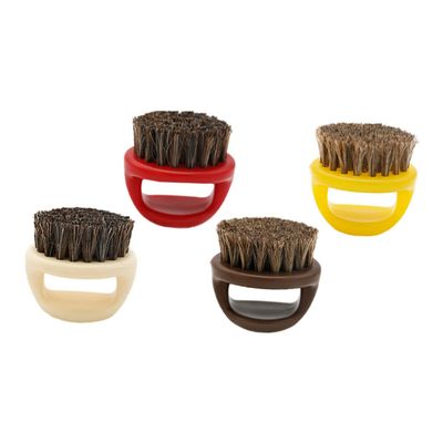 Healeved 4pcs Bristle Beard Brush Set with Plastic Handle for Men Multi-purpose Grooming Comb for Mustaches and Broken Hair Compact and Durable Random Colors