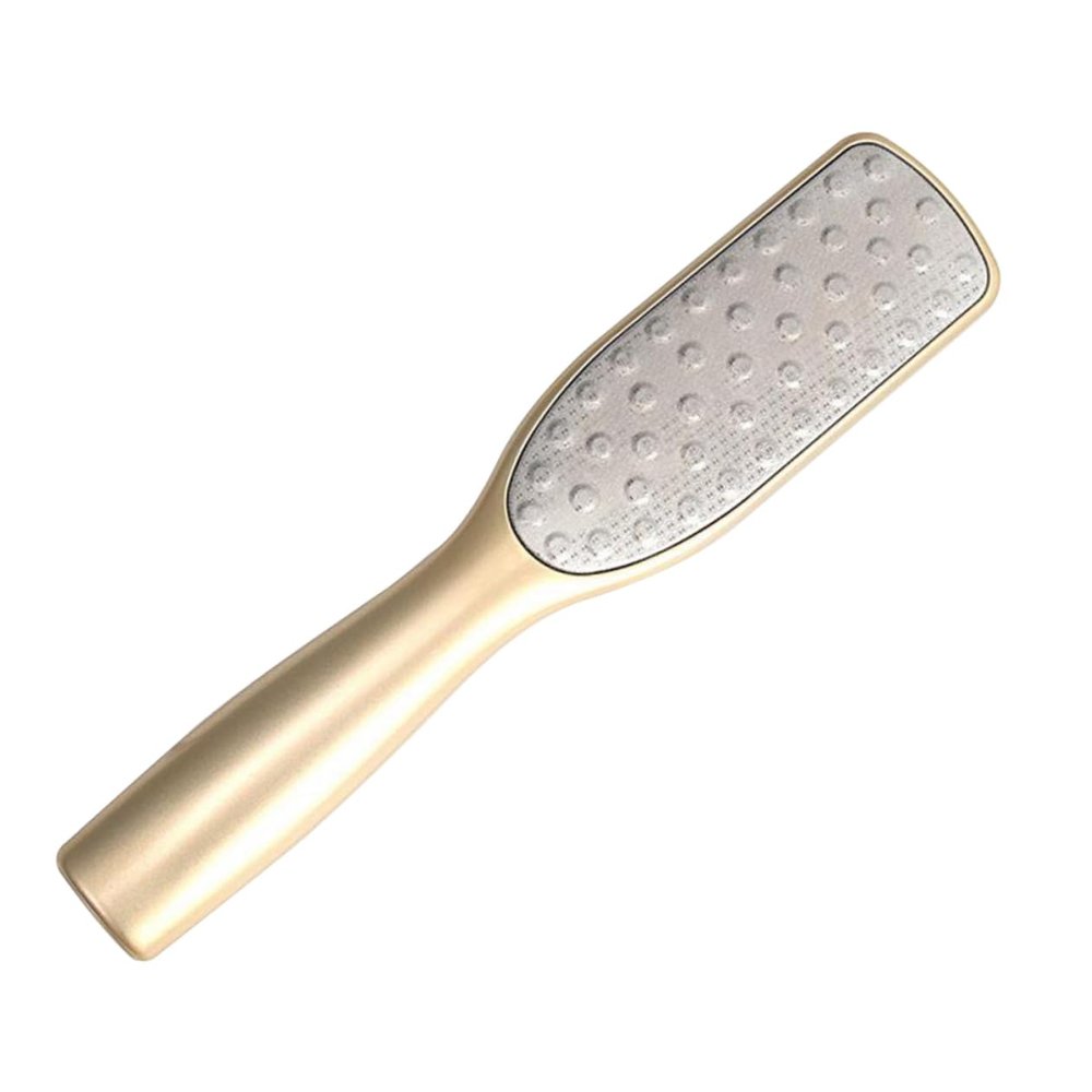 BIUDECO Dead Skin Remover Dual-Sided Stainless Steel Foot File for Exfoliating Calluses Ergonomic Handle for Pedicure Salon Use and Easy to Clean