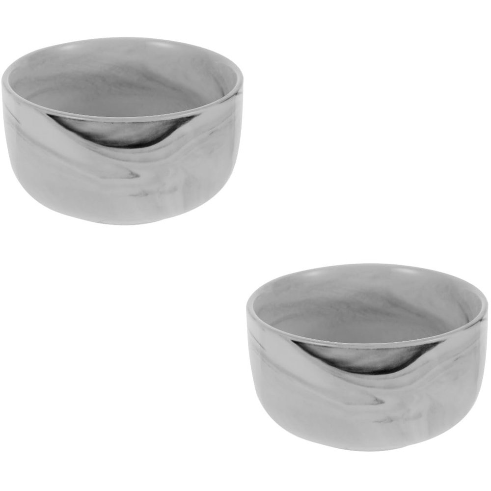 BIUDECO 2pcs Porcelain Shaving Bowl Men Shaving Soap Bowl Wet Equipment Decorative Natural Soap