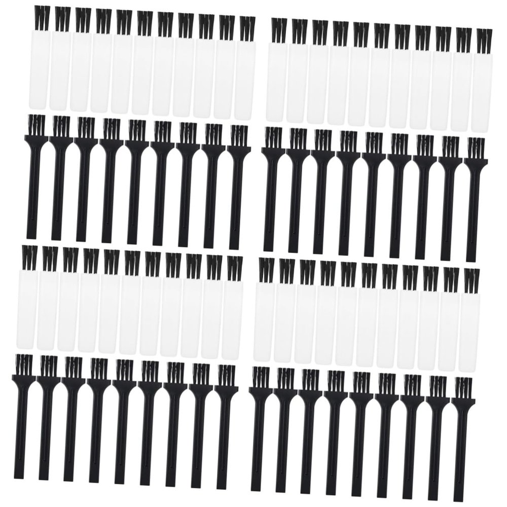BIUDECO 120pcs Mini Cleaning Brush for Shavers and Beard Portable Plastic Tools for Dust Removal Small Gaps for Hair Clippers and Electronic Devices
