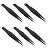 BIUDECO 12pcs Stainless Steel Eyelash Tweezers for Makeup Tools for Eyelash Grafting and Eyebrow Grooming and Comfortable Design for Personal and view 1