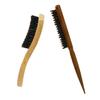 BELLIFFY Men's Beard Grooming Brush Natural Boar Bristle Hair Styling Tool for Shaving and Haircuts Includes Bamboo Handle and Cleaning Brush for Barbers and Home Use