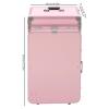 GDAE10 Lockable Rolling Makeup Train Case,with Foldable Vanity Table & Mirror & Color Adjustable Lights,Large Capacity Makeup Travel Case Cosmetic Organizer on Wheels,for Salon Barber (Pink) view 2
