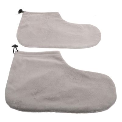 VINTORKY 2pairs Wax Therapy Foot Covers Paraffin Wax Foot Wraps for Moisturizing Treatment for Healthy Skin Care Reusable and Washable