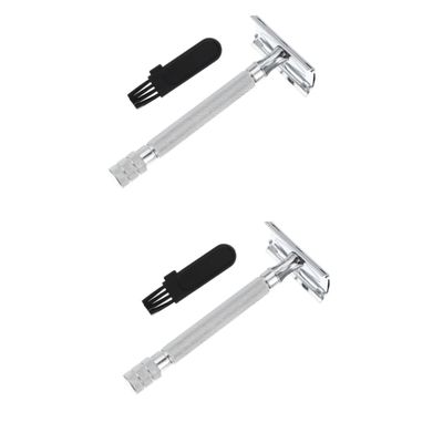 Gogogmee 2pcs for Men and Women Double-sided Shaving Tool - Handle and Ergonomic Design for Included