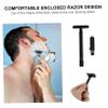 IWOWHERO Manual Beard Shaver Safety for Men and Women Reusable Trimming Tool Comfortable Handle for and Quick Shaving view 2