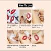 2PCS Sketch Flower Waterproof Temporary Tattoos, Black Rose Pattern Female, Body Art Hand Finger Tattoo Sticker(CH001) view 3