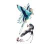 2PCS Waterproof Temporary Tattoo Sticker Black Roses Flower Pattern Full Flower Arm Body Art Fake Tattoo(CH002) view 2
