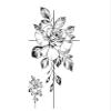 2pcs Large Size Black Flower Pattern Fake Tattoo Sticker for Women Temporary Tattoos DIY Water Transfer Tattoos(CH001) view 3