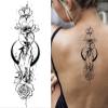 2pcs Large Size Black Flower Pattern Fake Tattoo Sticker for Women Temporary Tattoos DIY Water Transfer Tattoos(CH003) view 3