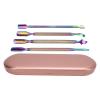 4pcs Best Stainless Steel Nail Pusher Set with Dual Ended Design, Shovel Shape for Gentle Manicure Experience, Lightweight and Compact, Travel or Salon Use, Cuticle Pusher Peelers view 1
