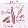 bayfree 2 PCS Lip Liner and Lip Stain Combo Set, High Pigmented Long Lasting Velvet Lip Tint, Well-Defined Lipliner, Weightless Waterproof Not Animal Tested, Matte Finish Makeup view 2