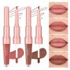 bayfree 2 PCS Lip Liner and Lip Stain Combo Set, High Pigmented Long Lasting Velvet Lip Tint, Well-Defined Lipliner, Weightless Waterproof Not Animal Tested, Matte Finish Makeup view 1