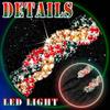 Fstrend Elastic Rhinestone headbands Sparkly Colors Crystal Braid Headpiece for Women (Red-Green-Gold) view 2