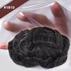 0.06mm Super Ultra Thin Skin Hair System for Men with Human Hair 8x10 inch Hairpiece for Men Hair System All V-Looped Mens Toupee Off Black 1B with 10% Grey view 2