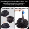 0.06mm Super Ultra Thin Skin Hair System for Men with Human Hair 8x10 inch Hairpiece for Men Hair System All V-Looped Mens Toupee Off Black 1B with 10% Grey view 4