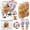 UAREHIBY Highland Cow Gifts for Women, Cow Themed Gifts for Cow's Lovers, Cows Stuff with 18 oz Cup, Cute Birthday Christmas Gift for Women, Cow's Lover Gift, Highland Cows Stuff view 1