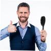 BIUDECO 12pcs Men Beard Brush for Grooming and Shaving Soft Bristles Compact Hair Brush for Face and Neck Cleaning for Barbershop and Home Use view 4