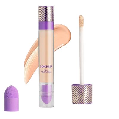 Coverage Concealer, Double-Sided Concealer with Brush,Lightweight, Long-Lasting, Waterproof, Foundation Concealers Stick (03#, 1)