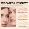 Coverage Concealer, Double-Sided Concealer with Brush,Lightweight, Long-Lasting, Waterproof, Foundation Concealers Stick (3 MIX, 1) view 2