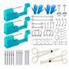 Qmcandy Safety Painless Piercing Gun 14G 16G 20G Body Piercing Kits for Lip Tongue Ear Cartilage Tragus Nose Eyebrow Nipple Belly Button Piercing Needles Piercing Jewelry Clamps view 1