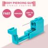 Qmcandy Safety Painless Piercing Gun 14G 16G 20G Body Piercing Kits for Lip Tongue Ear Cartilage Tragus Nose Eyebrow Nipple Belly Button Piercing Needles Piercing Jewelry Clamps view 4