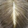 LOVIN HAIR Fine Mono Human Hair Mens Toupee Hairpiece Poly Skin Around Hair System Durable NPU Monofilament Wig Hair Replacement for Men 120% Density 7"X9" #650 Light Brown+50% Gray view 4