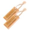 Gogogmee 2pcs Nail Supplies for Nail Techs Fingernail Brush Portable Polish Pedicure Tools Care Unique Design view 1