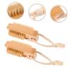 Gogogmee 2pcs Nail Supplies for Nail Techs Fingernail Brush Portable Polish Pedicure Tools Care Unique Design view 3