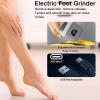 Callus Remover Foot File,Electric Foot File Grinding Machine Foot Repair and Grinding Device,Upgrade Digital Display Electric Foot Exfoliating Scrubber with 3Grinding Heads 2Speeds (Grey) view 3