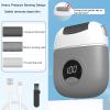 Callus Remover Foot File,Electric Foot File Grinding Machine Foot Repair and Grinding Device,Upgrade Digital Display Electric Foot Exfoliating Scrubber with 3Grinding Heads 2Speeds (Grey) view 4