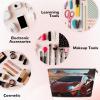 VTCTOASY Makeup Bag for Women Red Race Car Travel Cosmetic Bag Large Capacity Portable Makeup Organizer Bags PU Leather Waterproof Toiletry Bag Cute Aesthetic Zipper Makeup Pouch view 3