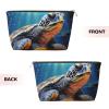 VTCTOASY Makeup Bag for Women Painted Sea Turtle Travel Cosmetic Bag Large Capacity Portable Makeup Organizer Bags PU Leather Waterproof Toiletry Bag Cute Aesthetic Zipper Makeup Pouch view 2