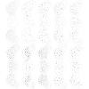10 Sheets Glitter Freckle Tattoo, Silver Glitter Face Makeup Speckles, Eyes Makeup Accessories Temporary Tattoo for Women and Girls, Cosmetic Freckle for Face view 2