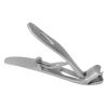 ANGLEDED Head Nail Clipper Wide JAW Opening FINGERNAIL Clipper Ergonomic TOENAIL Trimmer with Nail File Thick Nails Large (Silver Set) view 3