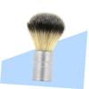 BIUDECO Beard Brush for Men Nylon Brush Shaving Accessory Fine Bristles Alloy Handle for Comfortable to Hold view 3