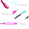 BIUDECO 18pcs Portable Folding Eyebrow and Eyelash Combs Double-Ended Grooming Tool for Precision Makeup Application for Professionals and Home Use view 2