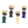 IWOWHERO Fine Bristles Plastic Handle Shaving Brush for Men Mustache Brush Beard Portable for Business Travel view 1