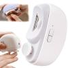 2 in 1 Electric Polishing Automatic Nail Clippers, 2024 Electric Nail Clipper USB Rechargeable Cordless Electric Nail File KitNail Trimmer for Seniors, Kids, Adults(White) view 1