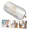 STOBOK 360 Rotating Makeup Brush Organizer Desktop Countertop Cosmetic Holder for Brushes and Tools Spinning Makeup Organizer for Vanity Bathroom or Office Black view 4