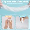 100 Count Disposable Face Towel, Biodegradable Cotton Facial Dry Wipes, Super Soft & Thick Face Cloth, Lint-Free Face Towelettes for Sensitive Skincare, Makeup Remover Dry Wipes, Facial Cleansing view 4