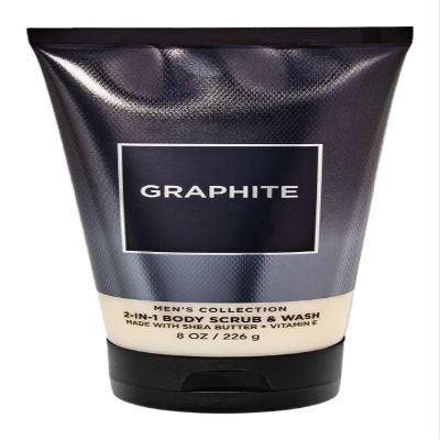 Bath and Body Graphite 2-IN-1 Body Scrub & Body Wash | 8 Oz