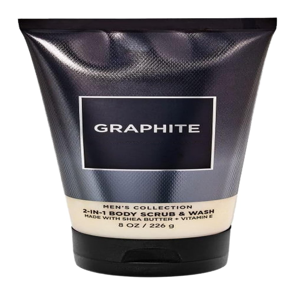 Bath and Body Graphite 2-IN-1 Body Scrub & Body Wash | 8 Oz