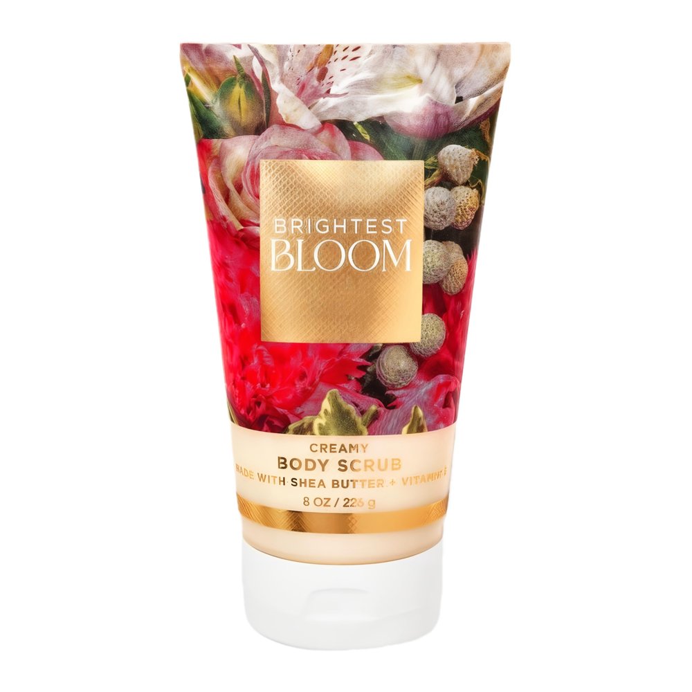 Bath and Body Brightest Bloom Creamy Body Scrub, 8 oz